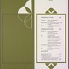 Room service menu, Hotel Okura