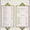 Room service menu, Hotel Okura