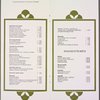 Room service menu, Hotel Okura