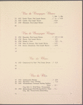 Wine list menu, Cafe-Restaurant "De Prinsenkelder"