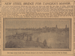 New steel bridge for Tangier's Manor