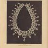 Diamond necklace with sapphires.