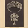 Diamond diadem and brooch with an oriental turquoise