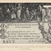 Invitation card to the exhibition of Sir Henry Thompson's collection.