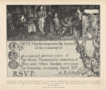 Invitation card to the exhibition of Sir Henry Thompson's collection.