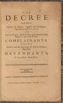 The decree in the case of Solomon De Medina
