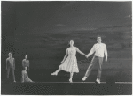 Lee Becker Theodore (far left), two unidentified cast members, Carol Lawrence, and Larry Kert in the stage production West Side Story