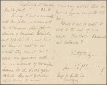 Correspondence with Daniel Manning
