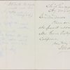 Correspondence with Manton Marble