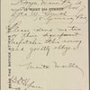 Correspondence with Manton Marble
