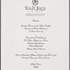 Dinner menu, Foreign Policy Association at St. Regis Hotel
