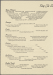 Lunch menu, St. Regis - Sheraton at King Cole Bar