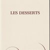 Dessert menu, Hotel Parker Meridien at Maurice