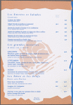 Daily menu, Cote Jardin