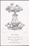 Dessert menu, Fouquet's