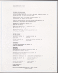 Daily menu, Hotel de La Tremoille