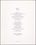 Daily menu, Hotel de La Tremoille