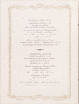 Daily menu, Le Bristol