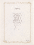 Daily menu, Le Bristol