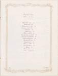 Daily menu, Le Bristol
