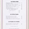 Daily menu, La Fermette Mabeuf 1900