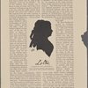 Charlotte von Lengefeld from a silhouette of Schiller's wife made in her youth, sent in 1784 to a friend in Switzerland.