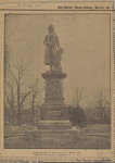 Schiller=Denkmal im Fairmount Park in Philadelphia (Gewidmet von Sanstatter Bolksfestberein A.D. 1886.)