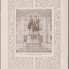 Das Goethe und Schiller=Denkmal vor dem Theater in Weimar von Ernst Rietschel. Nach einer Aufnahme von. L. Held in Weimar.