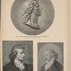 Schiller. Nach dem Leben modelliert vom Hofbilhauer Franck in Stuttgart 1793. Bronzerelief im Goethe=Nationalmuseum zu Weimar ; Das verschollen gewesene Schiller=Bildniss von Gerhard v. Kügelgen. Nach dem im Besitz des Oberamtmanns Hermann Schnock zu Ballenstedt a.H. besindlichen Original ; Schiller im 35. Lebensjahr. Nach einer farbigen Zeichnung von L. Simanowitz im Körner=Museum zu Dresden.