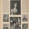 Schillers familie. Charlotte v. Schiller, geborne v. Lengefeld. Nach einem Ölgemälde von Ludovike Simanowitz photographiert von Louis Held in Weimar ; Karoline v. Schiller ; Karl v. Schiller ; Ernst v. Schiller ; Adelbert Frhr. v. Gleichen-Russwurm mit Frau Emilie, geborenen v. Schiller und Sohn Ludwif. (Aus dem "Marbacher Schiller-Buch"; Stuttgart, J.G. Cottasche Buchh. Nachf.)