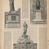 Schiller=Denkmäler. Das Schiller=Denkmal in Stuttgart von Thorwaldsen. (Errichtet 1839.) ; Das Schiller=Denkmal in München von Max Widnmann. (Errischtet 1863) ; Das Schillers=Denkmal in Berlin von Reinhold Begas. (Errichtet 1871).