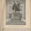 Das Goethe=Schiller=Denkmal in Weimar von Ernst Rietschel. (Enthüllt am 4. Semptember 1857.) Nach einer phtographischen Aufnahme von Louis Held in Weimar.