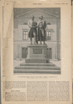 Das Goethe=Schiller=Denkmal in Weimar von Ernst Rietschel. (Enthüllt am 4. Semptember 1857.) Nach einer phtographischen Aufnahme von Louis Held in Weimar.