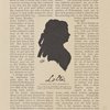Charlotte von Lengefeld. From a silhouette of Schiller's wife made in her youth, sent in 1784 to a friend in Switzerland.