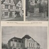 Schillers Gebursthaus in Marbach ; Das Schiller=Denkmal in Marchbach. Nach photographischen Aufnahmen von Ludwig Schaller in Stuttgart ; Das Schiller=Museum in Marbach. Erbaut von den Bauräten Eisenlohr und Steigle in Stuttgart.