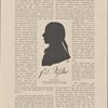 Schiller from a silhouette made while he was in the Military Academy at Stuttgart.