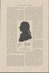 Schiller from a silhouette made while he was in the Military Academy at Stuttgart.
