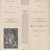 Eines der Kupser (gezeichnet von H. Mener, gestochen von Boettiger) zu Schillers Musenalmanach für 1800 ; Nebenstehend: Titel der ersten Ausgabe des ersten und zweiten Teiles von "Wallenstein" (1800) ; Nebenstehend (rechts): Titel der ersten Ausgabe von Schillers "Maria Stuart" (1801).