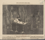 The remains of his highness the Prince de Schinas lying in state, at Spa.