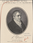 Friedrich von Schlegel. Gezeichnet von Auguste von Buttlar, gestoachen von J. Armann.--Auschnitt.