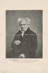 Arthur Schopenhauer: from a photograph by Jean Schäfer, Frankfurt, 1854. Specimen illustration from "Das XIX. Jahrhundert in Bildnissen." Published by Berlin Photographic Company, New York.