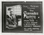 Lobby card for Oscar Micheaux's 1921 motion picture "The Gunsaulus Mystery"