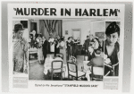 Lobby card for Oscar Micheaux's 1935 motion picture "Murder in Harlem"