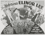 Lobby card for Oscar Micheaux's 1940 motion picture "The Notorious Elinor Lee"