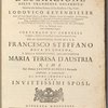 Descrizione delle grandiose solennita' celebrate alla sublime presenza di sua eccellenza il Sig. conte Lodovico Kevenhiller …