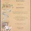 Dinner and Wine and Birthday menu, Benoit