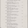 Lunch menu, Library Room
