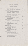 Lunch menu, Library Room