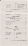 Dinner menu, Gramercy Park Hotel