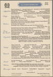 Thursday lunch menu, The Waldorf-Astoria